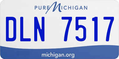 MI license plate DLN7517