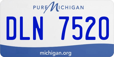 MI license plate DLN7520