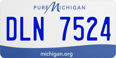 MI license plate DLN7524