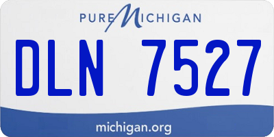 MI license plate DLN7527