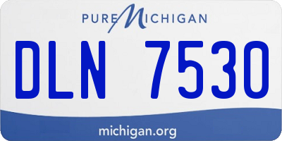 MI license plate DLN7530