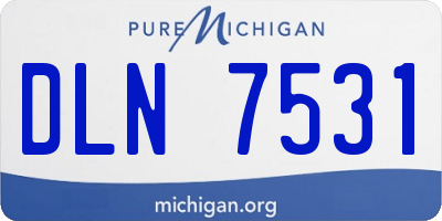 MI license plate DLN7531