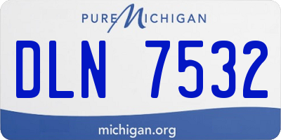 MI license plate DLN7532