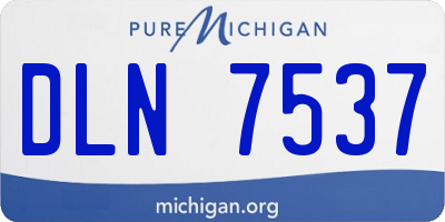 MI license plate DLN7537