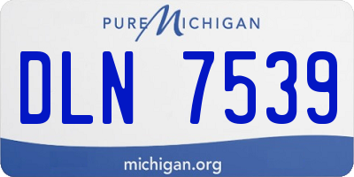 MI license plate DLN7539