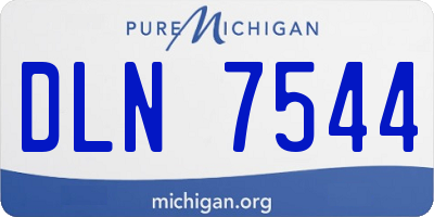 MI license plate DLN7544