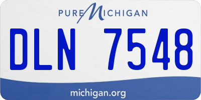 MI license plate DLN7548