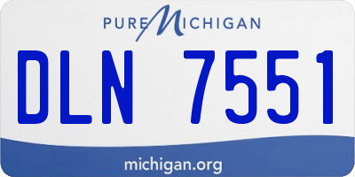 MI license plate DLN7551