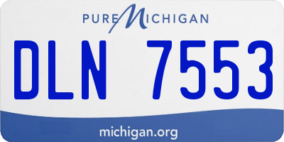 MI license plate DLN7553