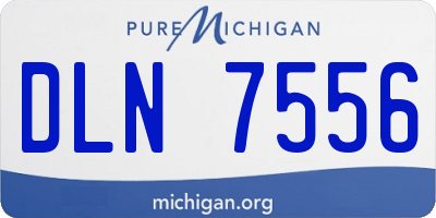 MI license plate DLN7556