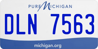 MI license plate DLN7563