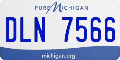 MI license plate DLN7566