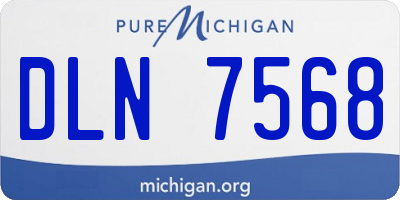 MI license plate DLN7568