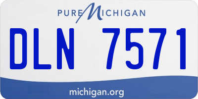 MI license plate DLN7571