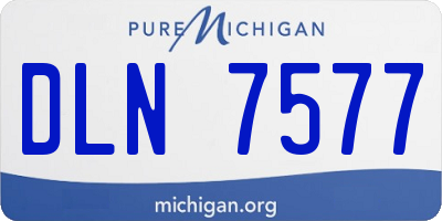 MI license plate DLN7577