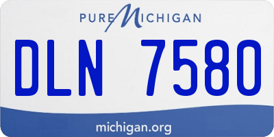 MI license plate DLN7580