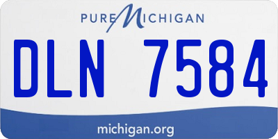 MI license plate DLN7584