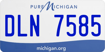 MI license plate DLN7585