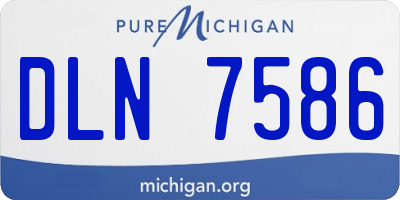 MI license plate DLN7586