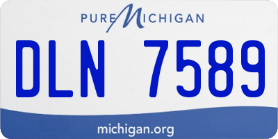 MI license plate DLN7589