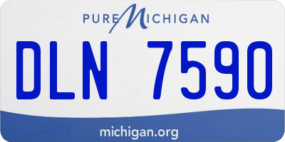 MI license plate DLN7590