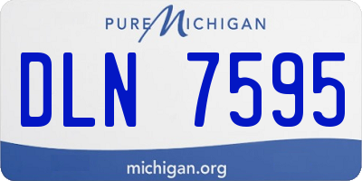 MI license plate DLN7595