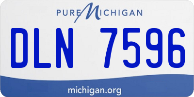 MI license plate DLN7596