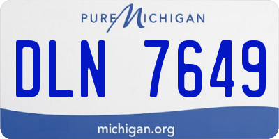 MI license plate DLN7649