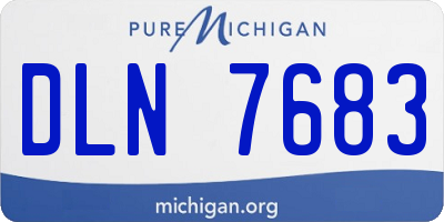 MI license plate DLN7683
