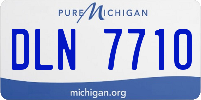 MI license plate DLN7710