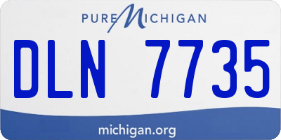 MI license plate DLN7735