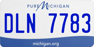MI license plate DLN7783