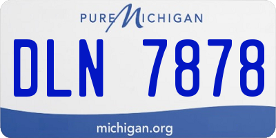 MI license plate DLN7878