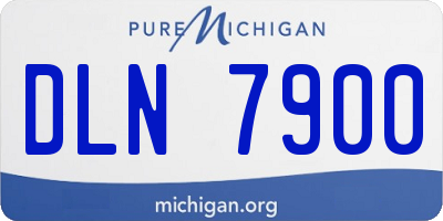 MI license plate DLN7900