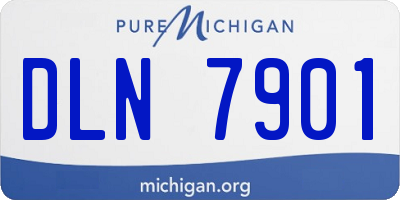 MI license plate DLN7901