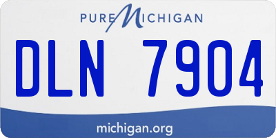 MI license plate DLN7904