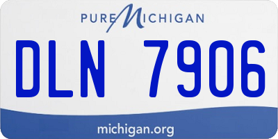 MI license plate DLN7906