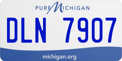 MI license plate DLN7907