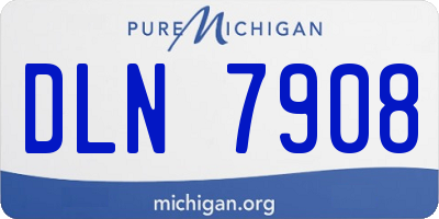 MI license plate DLN7908