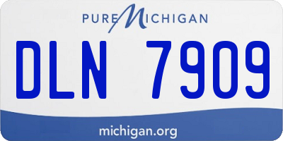 MI license plate DLN7909