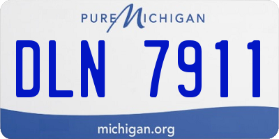 MI license plate DLN7911