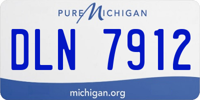 MI license plate DLN7912