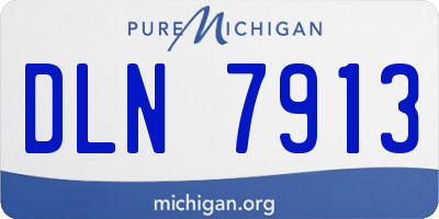 MI license plate DLN7913