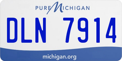 MI license plate DLN7914