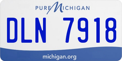 MI license plate DLN7918