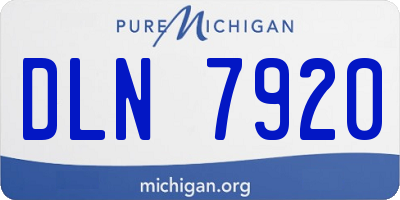 MI license plate DLN7920