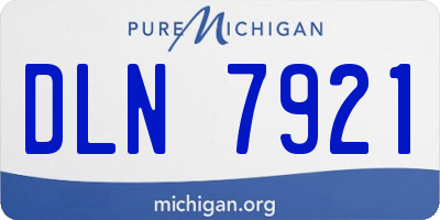 MI license plate DLN7921