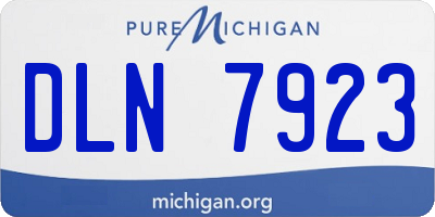 MI license plate DLN7923