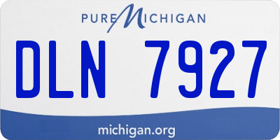 MI license plate DLN7927