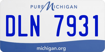 MI license plate DLN7931